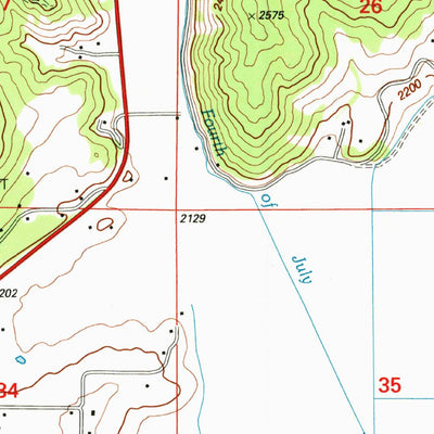 United States Geological Survey Rose Lake, ID (1996, 24000-Scale) digital map