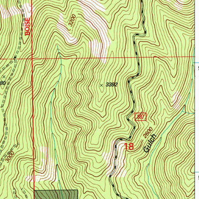 United States Geological Survey Rose Lake, ID (1996, 24000-Scale) digital map
