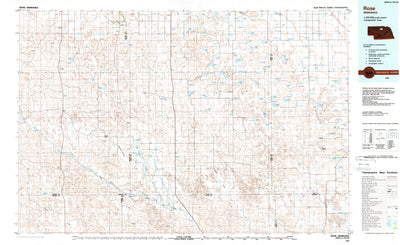 United States Geological Survey Rose, NE (1985, 100000-Scale) digital map