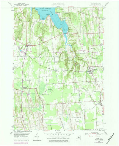 United States Geological Survey Rose, NY (1953, 24000-Scale) digital map