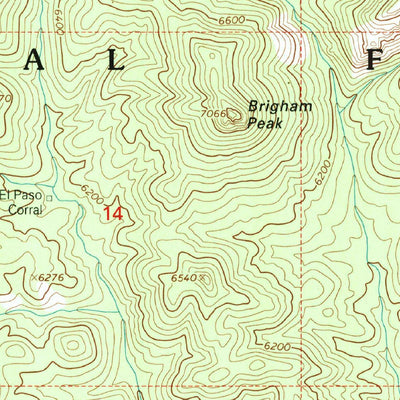 United States Geological Survey Rose Peak, AZ (1997, 24000-Scale) digital map