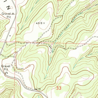 United States Geological Survey Rose Springs, WA (1967, 24000-Scale) digital map