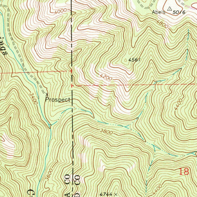 United States Geological Survey Rose Springs, WA (1967, 24000-Scale) digital map