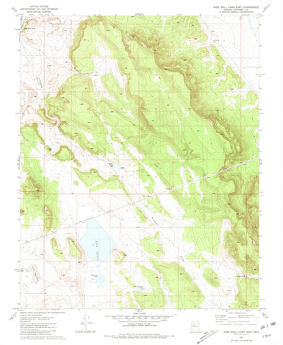 United States Geological Survey Rose Well Camp East, AZ (1981, 24000-Scale) digital map