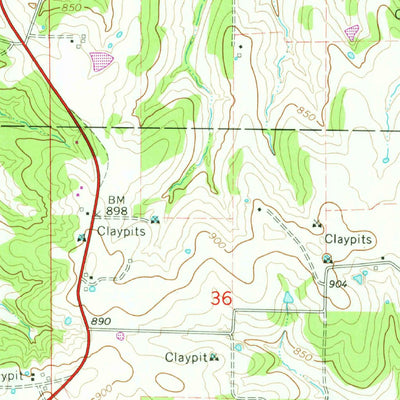 United States Geological Survey Rosebud, MO (1965, 24000-Scale) digital map