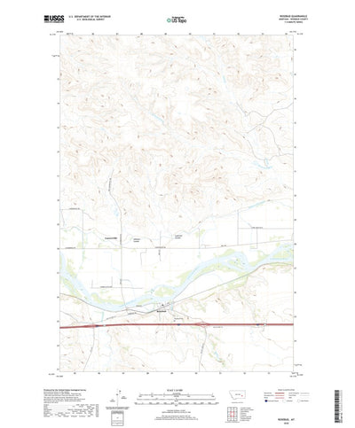 United States Geological Survey Rosebud, MT (2020, 24000-Scale) digital map