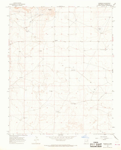 United States Geological Survey Rosebud, NM (1966, 24000-Scale) digital map