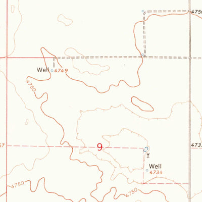 United States Geological Survey Rosebud, NM (1966, 24000-Scale) digital map