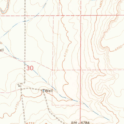 United States Geological Survey Rosebud, NM (1966, 24000-Scale) digital map