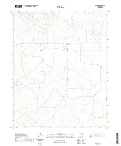 United States Geological Survey Rosebud, NM (2020, 24000-Scale) digital map