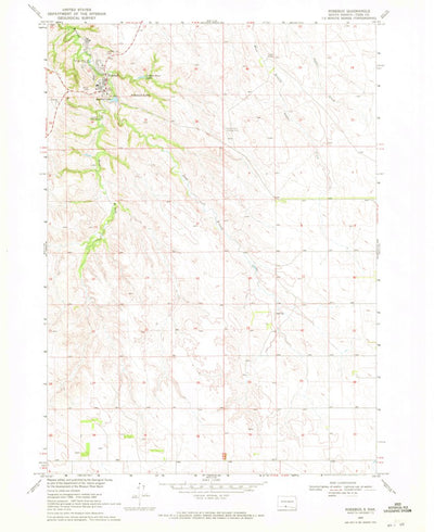 United States Geological Survey Rosebud, SD (1969, 24000-Scale) digital map