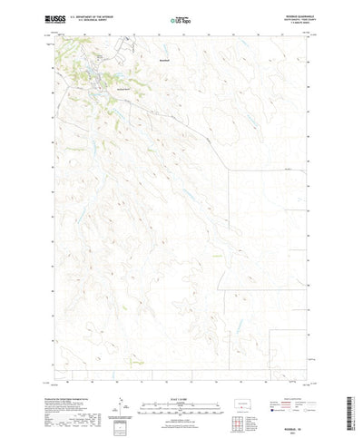 United States Geological Survey Rosebud, SD (2021, 24000-Scale) digital map