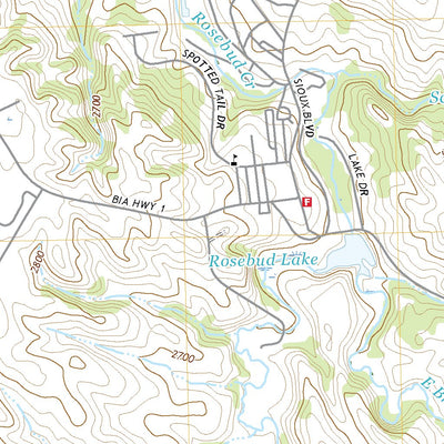 United States Geological Survey Rosebud, SD (2021, 24000-Scale) digital map