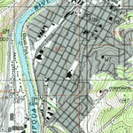 United States Geological Survey Roseburg East, OR (1987, 24000-Scale) digital map