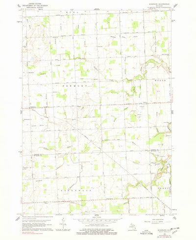 United States Geological Survey Roseburg, MI (1961, 24000-Scale) digital map