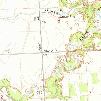United States Geological Survey Roseburg, MI (1961, 24000-Scale) digital map