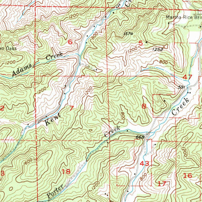 United States Geological Survey Roseburg, OR (1955, 62500-Scale) digital map
