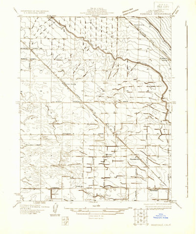 United States Geological Survey Rosedale, CA (1930, 31680-Scale) digital map
