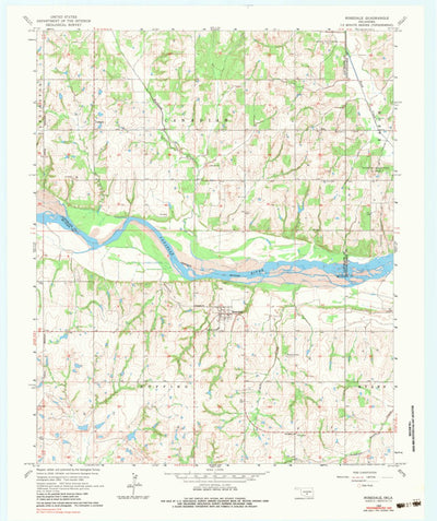 United States Geological Survey Rosedale, OK (1965, 24000-Scale) digital map