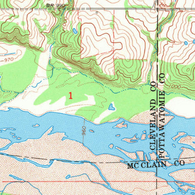 United States Geological Survey Rosedale, OK (1965, 24000-Scale) digital map