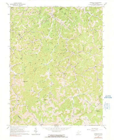 United States Geological Survey Rosedale, WV (1965, 24000-Scale) digital map