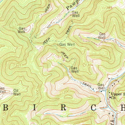 United States Geological Survey Rosedale, WV (1965, 24000-Scale) digital map