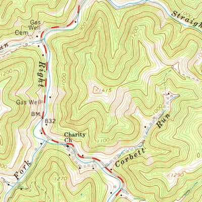 United States Geological Survey Rosedale, WV (1965, 24000-Scale) digital map