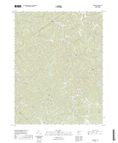 United States Geological Survey Rosedale, WV (2023, 24000-Scale) digital map