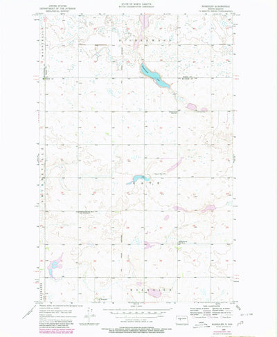United States Geological Survey Roseglen, ND (1956, 24000-Scale) digital map