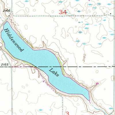 United States Geological Survey Roseglen, ND (1956, 24000-Scale) digital map