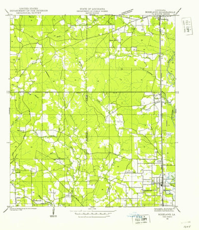 United States Geological Survey Roseland, LA (1940, 31680-Scale) digital map