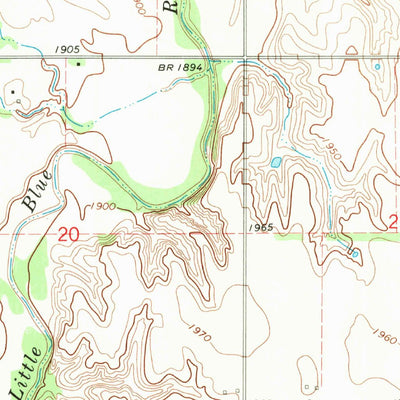 United States Geological Survey Roseland, NE (1969, 24000-Scale) digital map