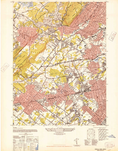 United States Geological Survey Roselle, NJ (1947, 24000-Scale) digital map
