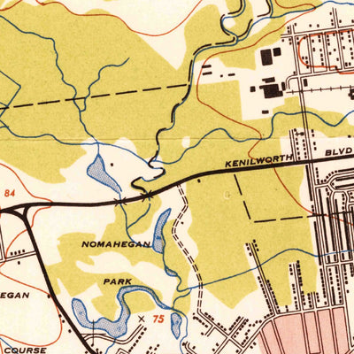 United States Geological Survey Roselle, NJ (1947, 24000-Scale) digital map