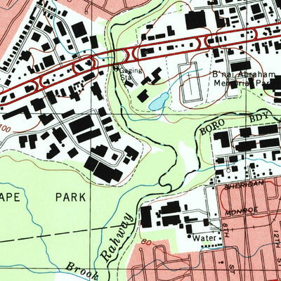 United States Geological Survey Roselle, NJ (1995, 24000-Scale) digital map