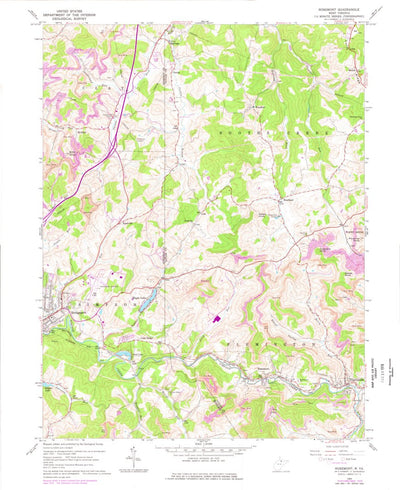 United States Geological Survey Rosemont, WV (1960, 24000-Scale) digital map
