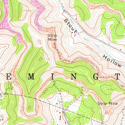 United States Geological Survey Rosemont, WV (1960, 24000-Scale) digital map