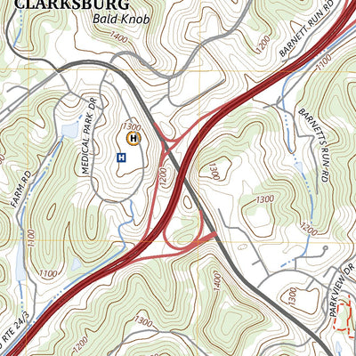United States Geological Survey Rosemont, WV (2023, 24000-Scale) digital map