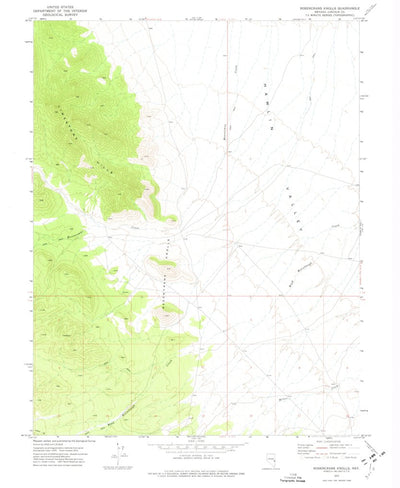 United States Geological Survey Rosencrans Knolls, NV (1972, 24000-Scale) digital map