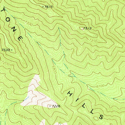 United States Geological Survey Rosencrans Knolls, NV (1972, 24000-Scale) digital map