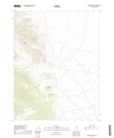 United States Geological Survey Rosencrans Knolls, NV (2021, 24000-Scale) digital map