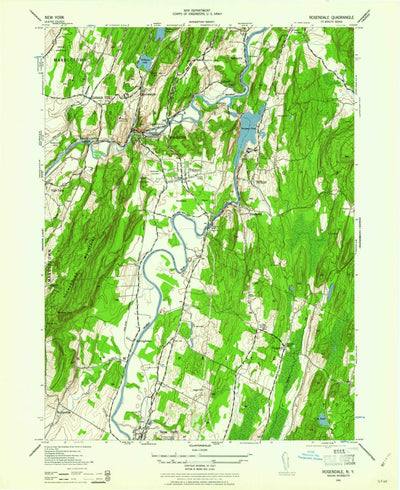 United States Geological Survey Rosendale, NY (1942, 24000-Scale) digital map