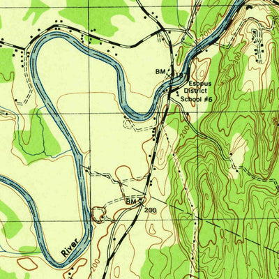 United States Geological Survey Rosendale, NY (1943, 31680-Scale) digital map