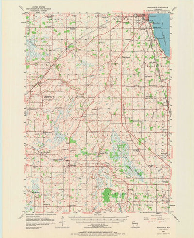 United States Geological Survey Rosendale, WI (1956, 62500-Scale) digital map