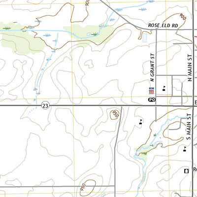 United States Geological Survey Rosendale, WI (2022, 24000-Scale) digital map