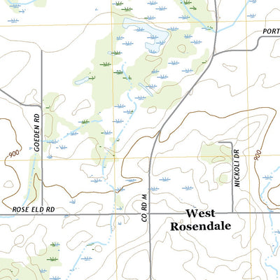 United States Geological Survey Rosendale, WI (2022, 24000-Scale) digital map