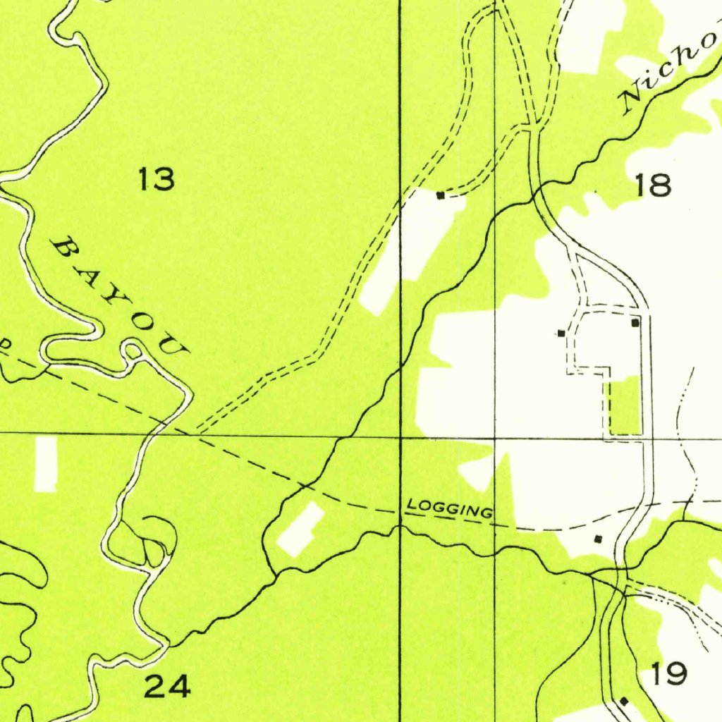 Rosepine, LA (1954, 31680-Scale) Map by United States Geological Survey ...