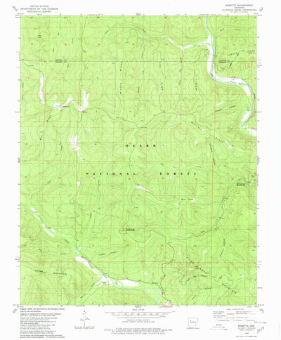 United States Geological Survey Rosetta, AR (1980, 24000-Scale) digital map