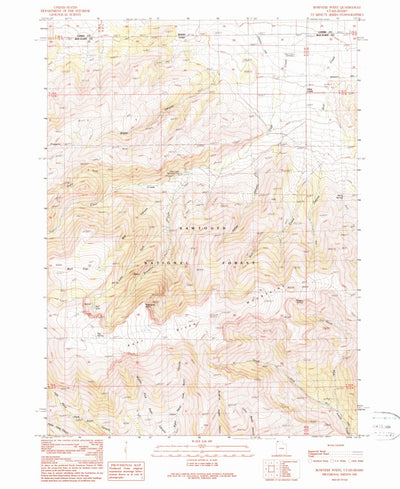 United States Geological Survey Rosevere Point, UT-ID (1990, 24000-Scale) digital map