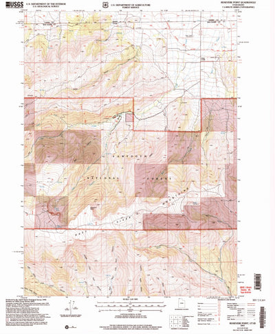 United States Geological Survey Rosevere Point, UT-ID (2001, 24000-Scale) digital map